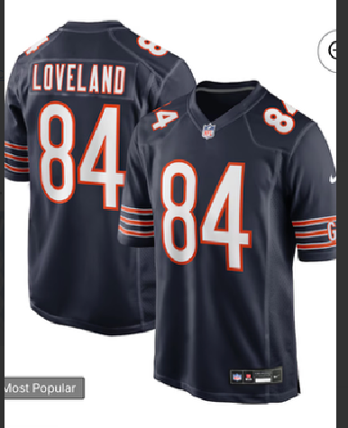 Men 2026 Chicago Bears #84 Loveland blue Nike Limited NFL Jersey 024->chicago bears->NFL Jersey